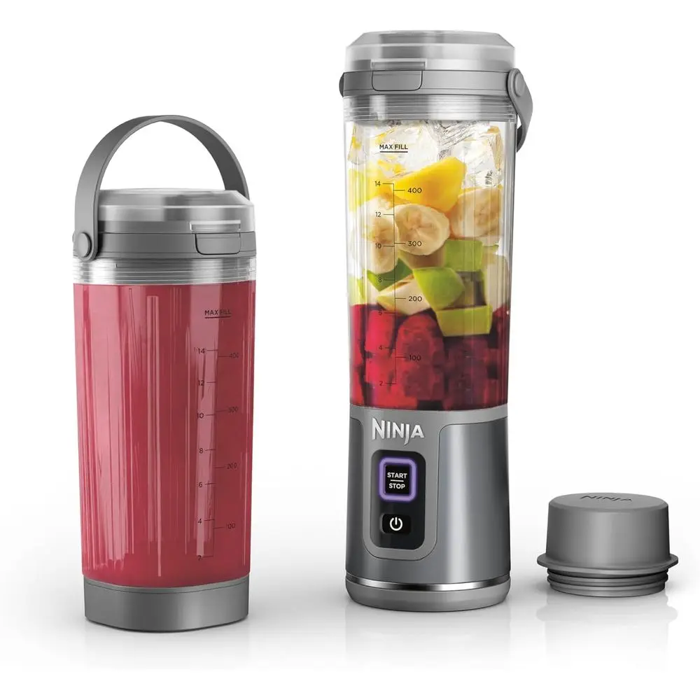 Portable Blender with Accessories, 18oz Capacity, Leak-Proof Lid, USB-C Charging, Dishwasher Safe, BPA-Free, Grey
Portable Blender with Accessories, 18oz Capacity, Leak-Proof Lid, USB-C Charging, Dishwasher Safe, BPA-Free, Grey