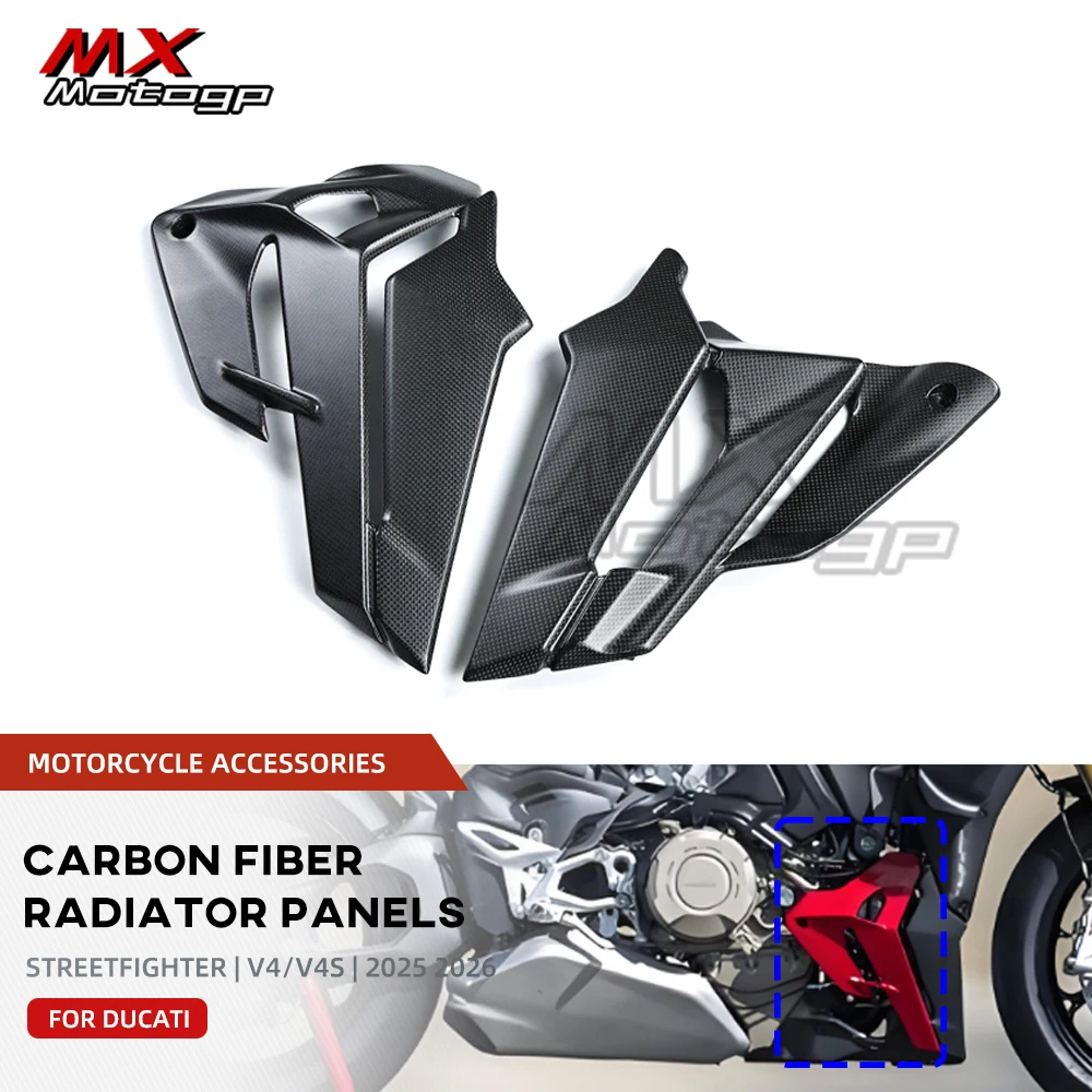 For DUCATI Streetfighter V4 V4S SP 2025 2026 Carbon Fiber Belly Pan Side Panel Lower Cover Motorcycle Accessories Fairing Kit
For DUCATI Streetfighter V4 V4S SP 2025 2026 Carbon Fiber Belly Pan Side Panel Lower Cover Motorcycle Accessories Fairing Kit