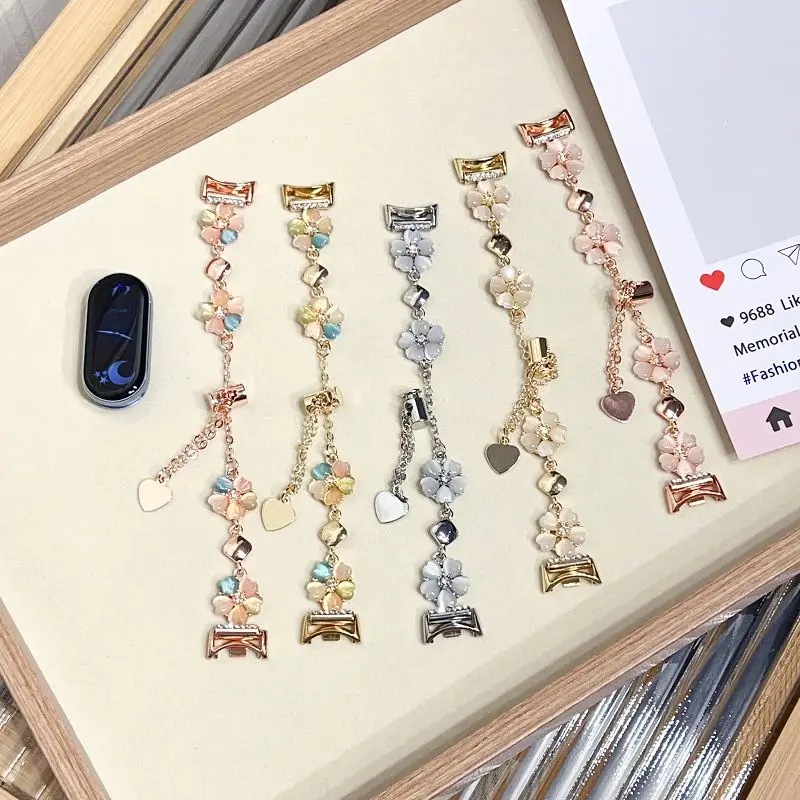 Jewelry Flower Metal Band for Xiaomi Mi Band 8 9 10 Adjustable Metal Strap Women Dressy Bracelet for Mi Smartwatch Band 8 9 Pro
Jewelry Flower Metal Band for Xiaomi Mi Band 8 9 10 Adjustable Metal Strap Women Dressy Bracelet for Mi Smartwatch Band 8 9 Pro