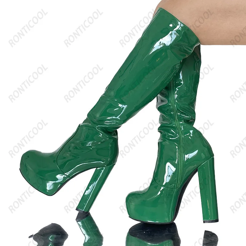 Ronticool New Women Winter Knee Shiny Boots Hidden Waterproof Block Heeled Round Toe Purple Cosplay Shoes Plus US Size 5-20
Ronticool New Women Winter Knee Shiny Boots Hidden Waterproof Block Heeled Round Toe Purple Cosplay Shoes Plus US Size 5-20