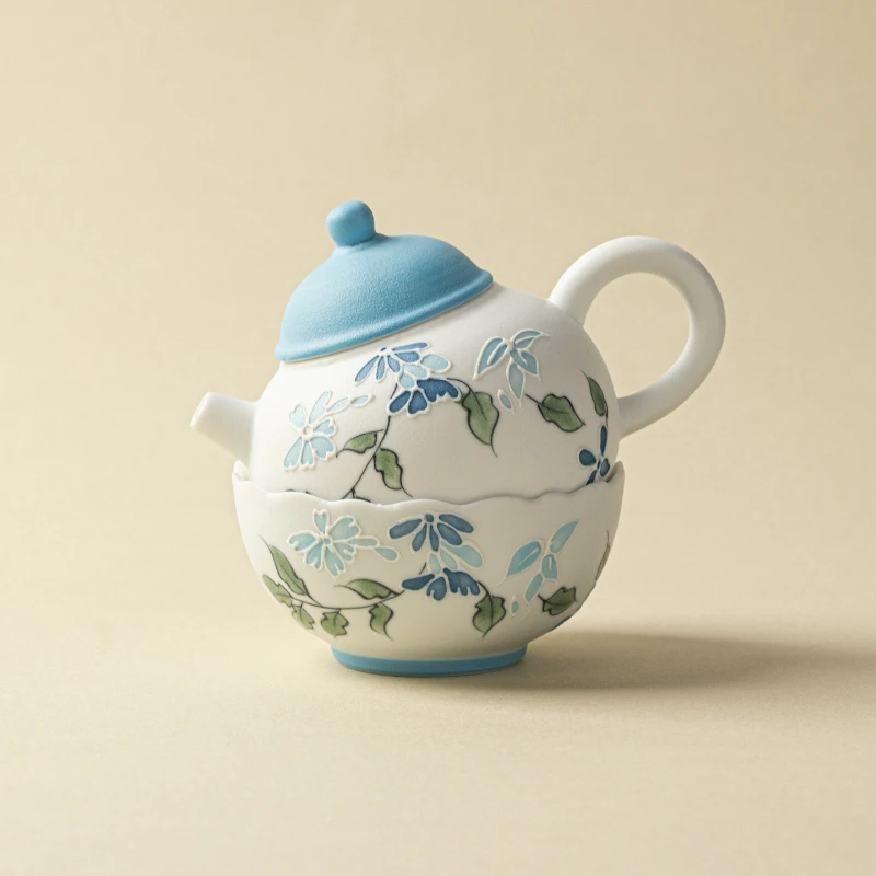 LTT hand-painted small blue bud, a pot of a cup of tea set, a small set of ceramic underglaze color travel tea set
LTT hand-painted small blue bud, a pot of a cup of tea set, a small set of ceramic underglaze color travel tea set