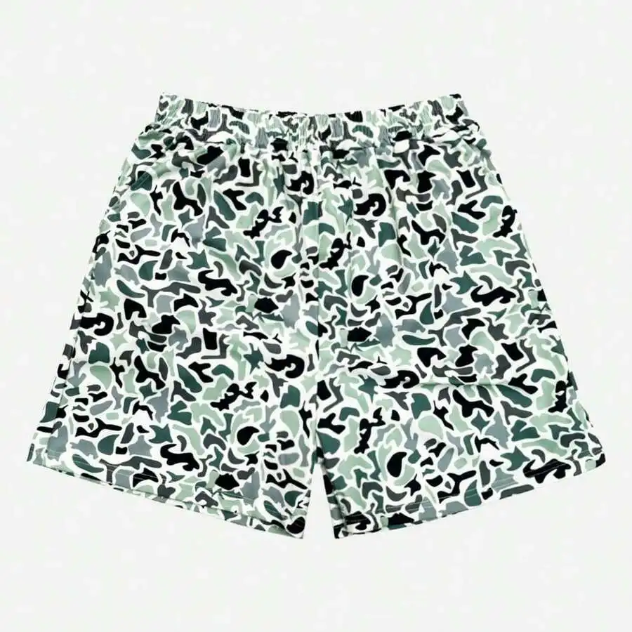 High Waist Camo Print Casual Shorts For Men Elastic Waist With Pockets
High Waist Camo Print Casual Shorts For Men Elastic Waist With Pockets