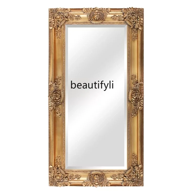 C Living room European bathroom mirror creative dressing American indoor retro full-length mirror
C Living room European bathroom mirror creative dressing American indoor retro full-length mirror