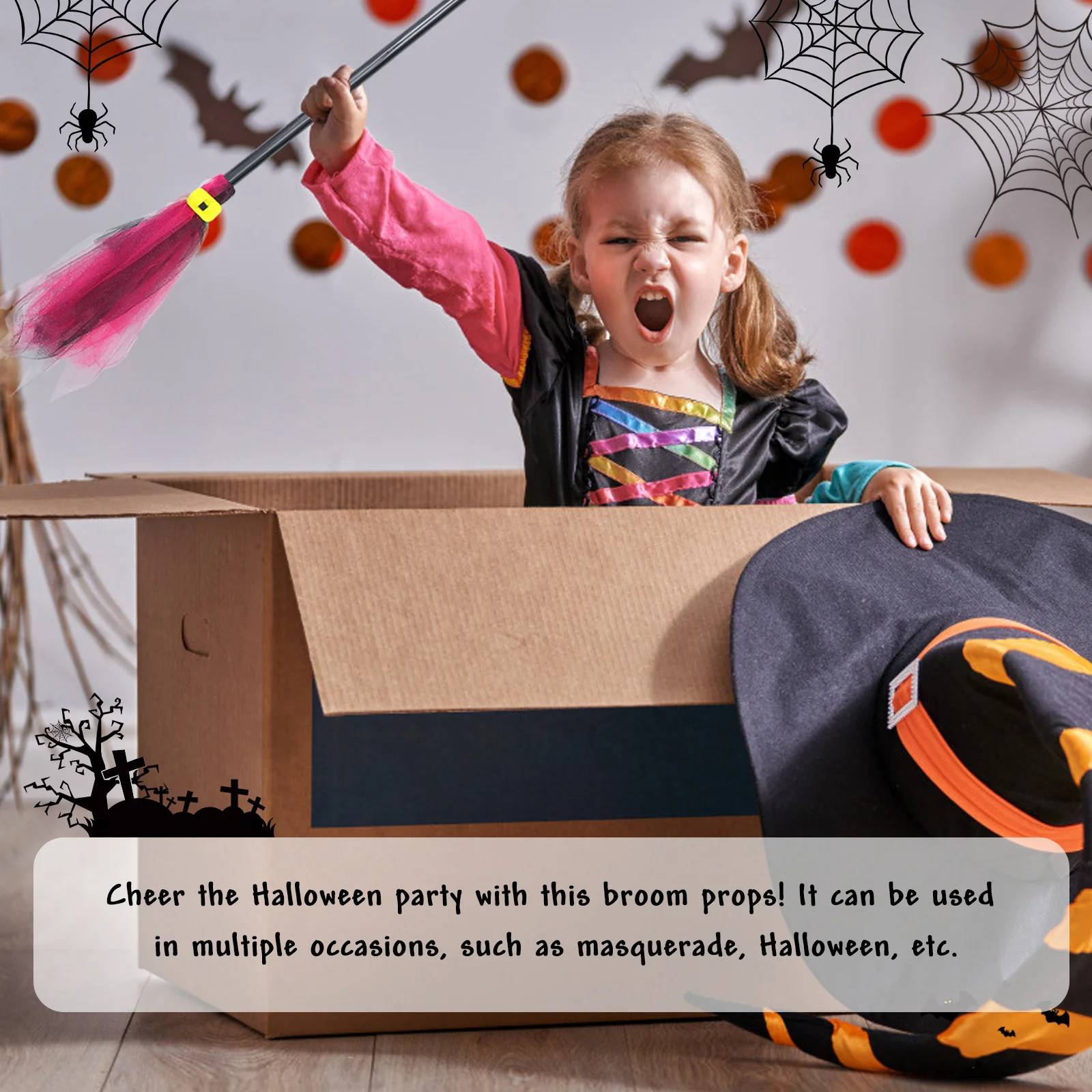 3Pcs Halloween Witch Broom Decor Creative Plastic Broom Props for Party Masquerade Festival Supplies Decorative Wizard Besom
3Pcs Halloween Witch Broom Decor Creative Plastic Broom Props for Party Masquerade Festival Supplies Decorative Wizard Besom