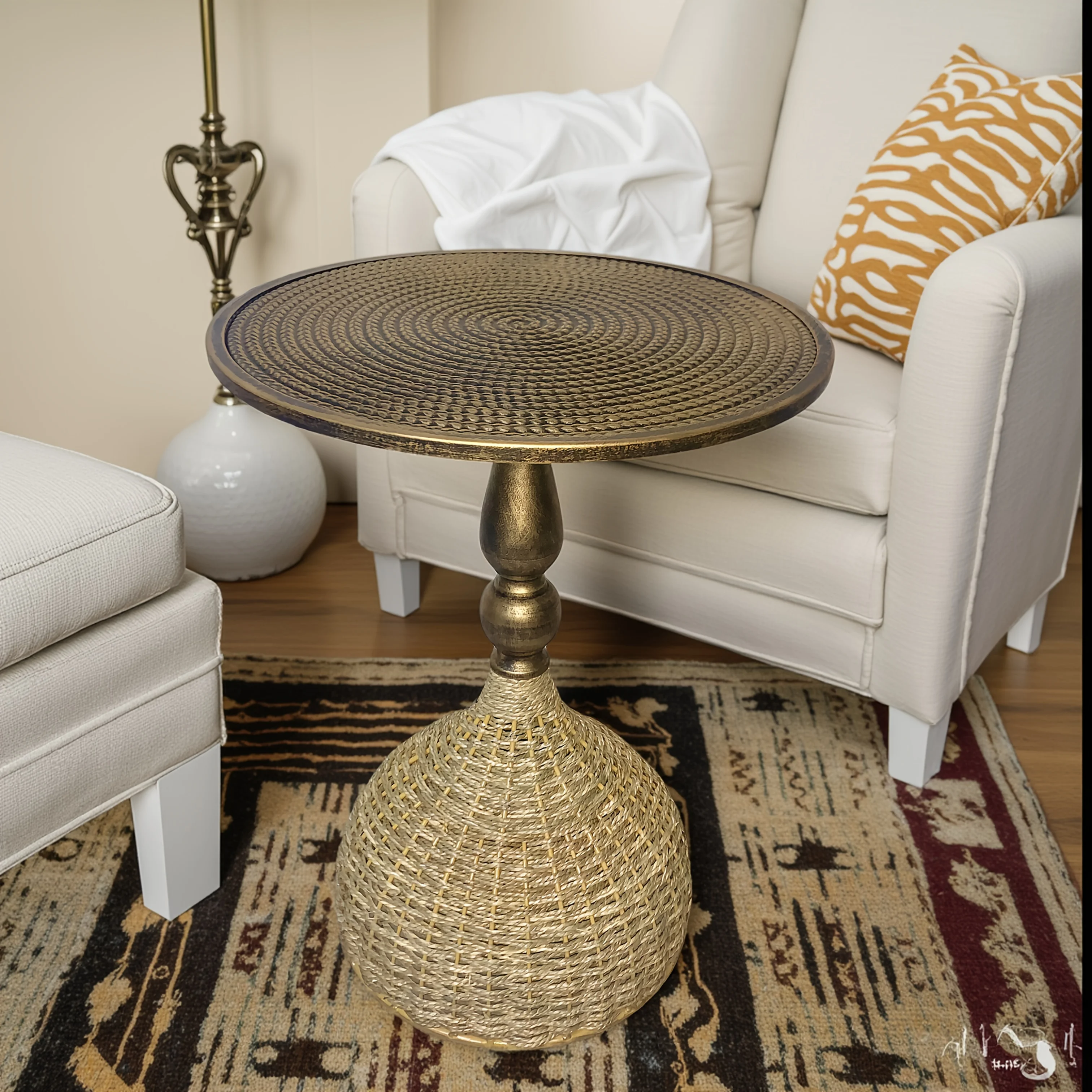 Handcrafted Wicker Iron Artistic Water Grass Rope Braided Tea Table Side Table Flower Rack Living Room Sofa Side Table Study
Handcrafted Wicker Iron Artistic Water Grass Rope Braided Tea Table Side Table Flower Rack Living Room Sofa Side Table Study