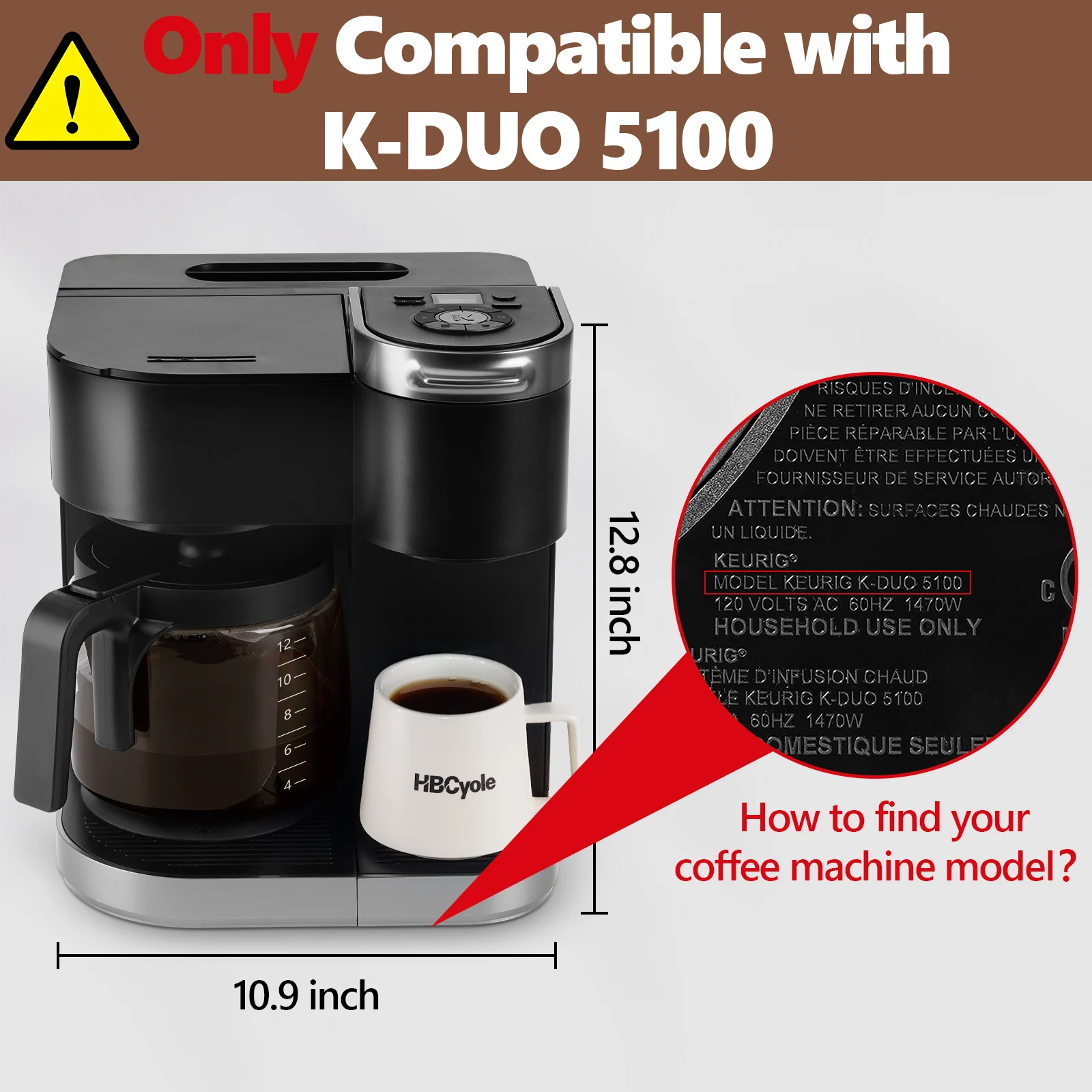 12Cups Glass Jug for KeurigK-DUO5100 Coffee Maker Coffee Machine Replacement Carafe with Handle Drip Proof Spout Dishwasher Safe
12Cups Glass Jug for KeurigK-DUO5100 Coffee Maker Coffee Machine Replacement Carafe with Handle Drip Proof Spout Dishwasher Safe