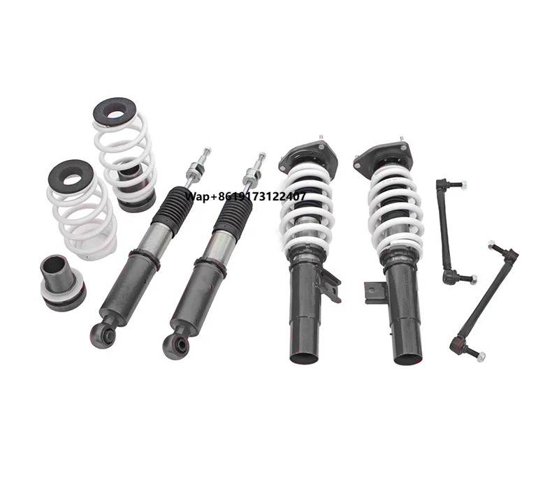 High Quality 32 Steps Adjustable Front Rear Coilover Shock Absorber for Golf R (W/O DCC) MK6/A6 2009+ VWG010
High Quality 32 Steps Adjustable Front Rear Coilover Shock Absorber for Golf R (W/O DCC) MK6/A6 2009+ VWG010