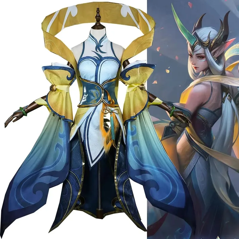 Высокое качество LOL Immortal Journey Soraka косплей костюм синее платье униформа женские костюмы на Хэллоуин женские аниме наряды S-XL
Высокое качество LOL Immortal Journey Soraka косплей костюм синее платье униформа женские костюмы на Хэллоуин женские аниме наряды S-XL