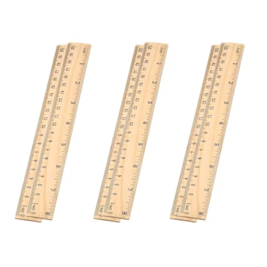 Wooden ruler for school, classroom, home, and office use; natural wood material; light brown color; durable, precise, eco-frien
Wooden ruler for school, classroom, home, and office use; natural wood material; light brown color; durable, precise, eco-frien