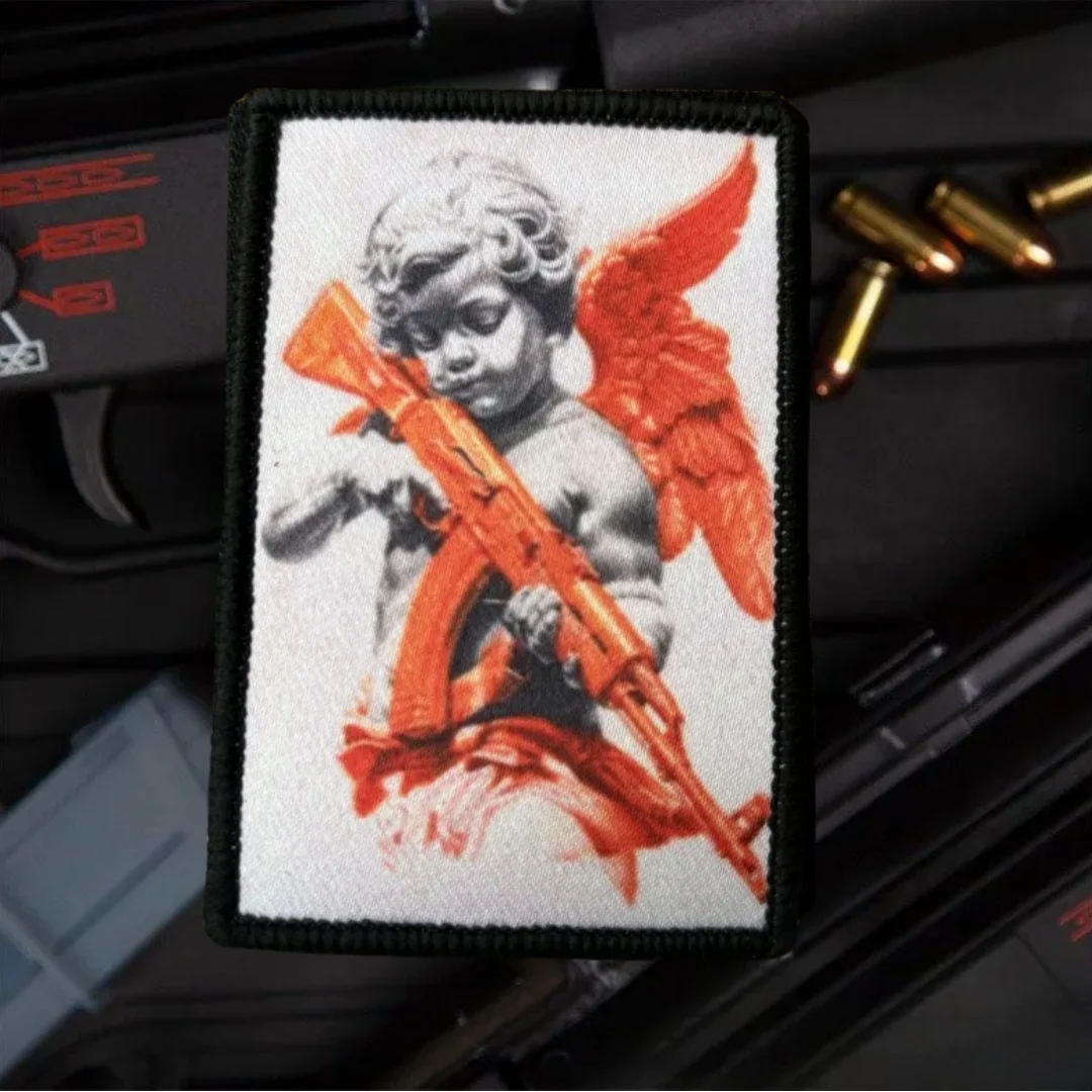Angel With AK47 Morale Tactical Badge Funny Printed Hook&Loop Patch Military Para Bellum Angel Patch Armband Backpack Stickers
Angel With AK47 Morale Tactical Badge Funny Printed Hook&Loop Patch Military Para Bellum Angel Patch Armband Backpack Stickers