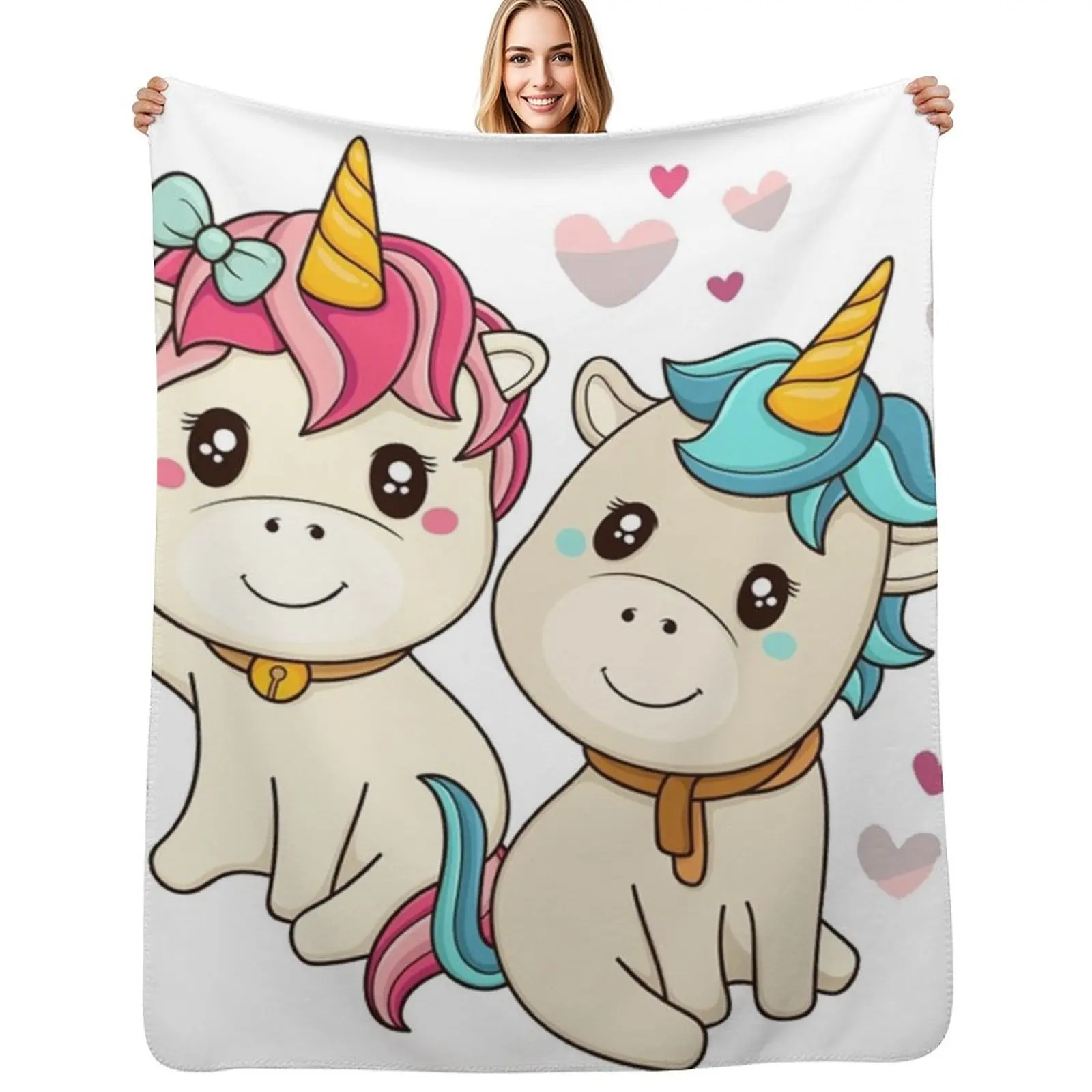 Cute Kawaii Boy & Girl Unicorn Throw Blanket Soft Cozy Blanket for Pet Kids Adults
Cute Kawaii Boy & Girl Unicorn Throw Blanket Soft Cozy Blanket for Pet Kids Adults