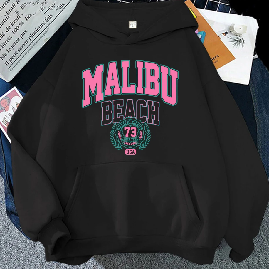 Malibu Beach Hoodies Women's Men's Letter Print Hoodies Comfy Casual Oversized Hoodies Women Men's Clothing Winter Couple's Top
Malibu Beach Hoodies Women's Men's Letter Print Hoodies Comfy Casual Oversized Hoodies Women Men's Clothing Winter Couple's Top