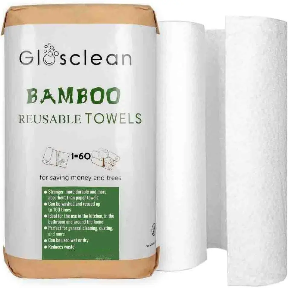 Reusable Paper Towels 2 Rolls, Plastic Free, Eco Friendly for Kitchen & Home Cleaning
Reusable Paper Towels 2 Rolls, Plastic Free, Eco Friendly for Kitchen & Home Cleaning