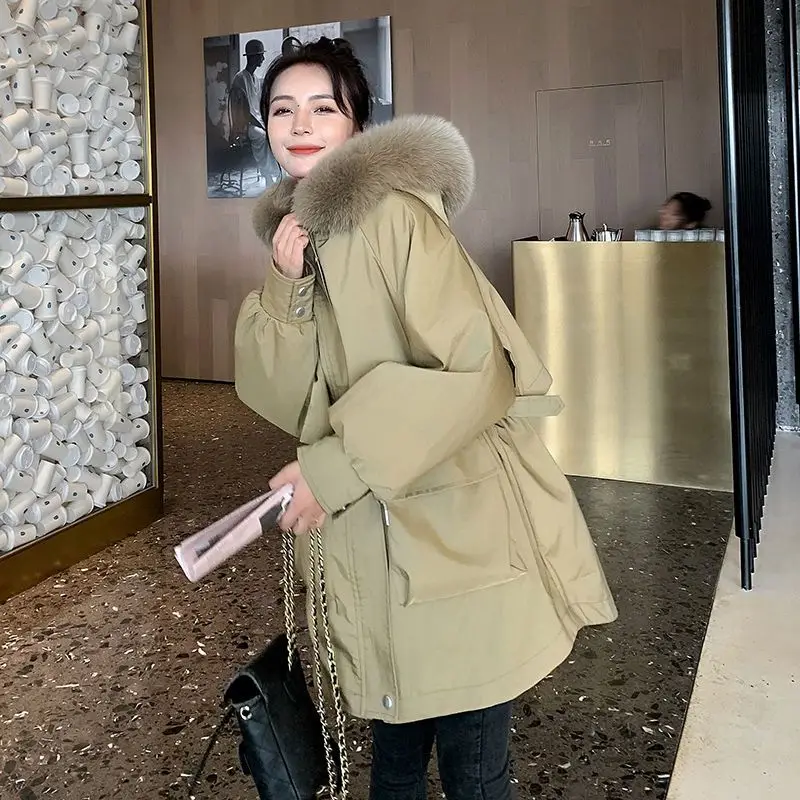 Coats Warm Thick Quilted Coat Winter Jacket Women Cotton-padded Fleece Clothes Korean Fashion Parkas New Outerwears Casual O99
Coats Warm Thick Quilted Coat Winter Jacket Women Cotton-padded Fleece Clothes Korean Fashion Parkas New Outerwears Casual O99