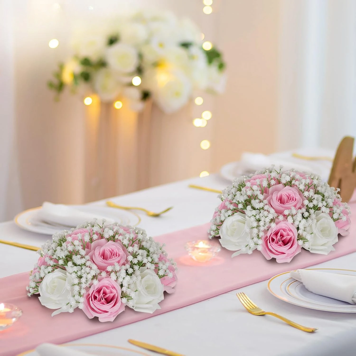 Pink Rose Flowers for Centerpieces: 10 Pcs 9.4 inch Diameter Artificial Flower Balls Fake Flower Ball Arrangement Bouquet
Pink Rose Flowers for Centerpieces: 10 Pcs 9.4 inch Diameter Artificial Flower Balls Fake Flower Ball Arrangement Bouquet