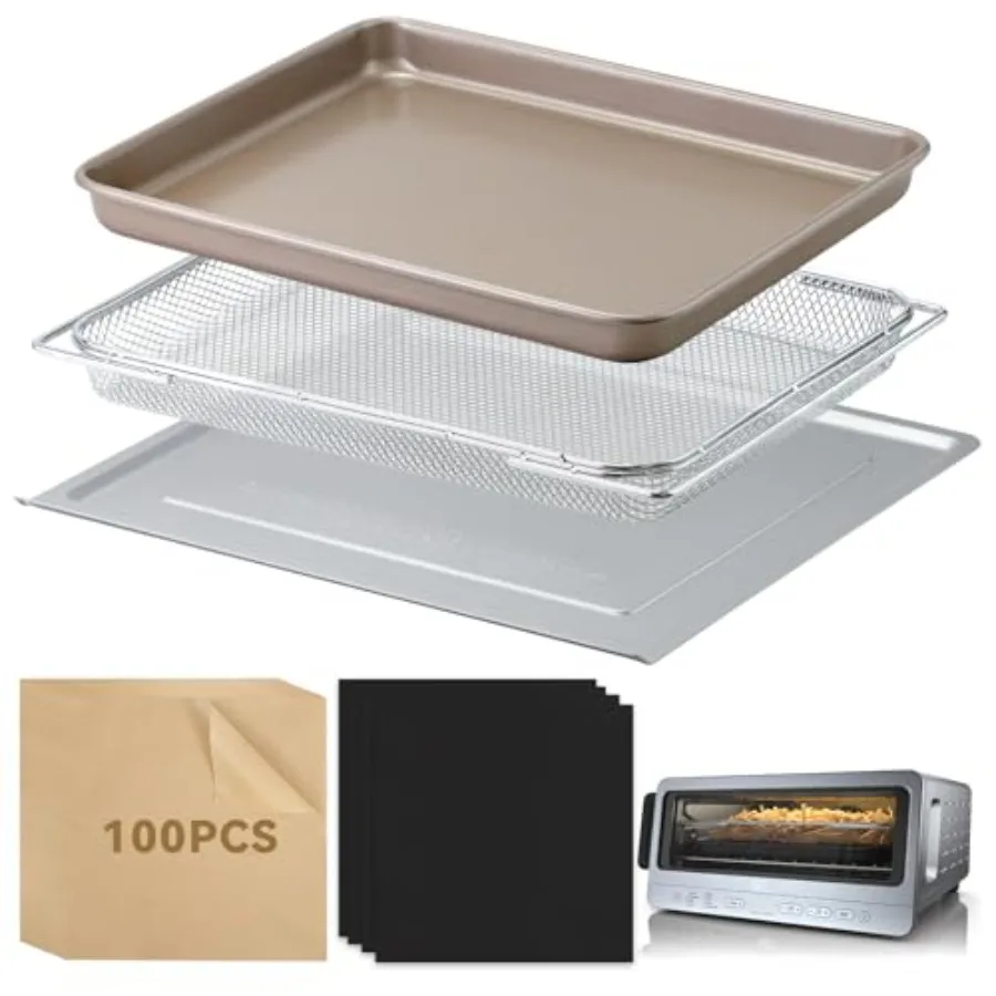 Air Fryer Accessories Compatible with Ninja Flip Air Fryer SP151 Crumb Tray with 4 Oven Liners 100 PCS Parchment Paper Sheets A
Air Fryer Accessories Compatible with Ninja Flip Air Fryer SP151 Crumb Tray with 4 Oven Liners 100 PCS Parchment Paper Sheets A