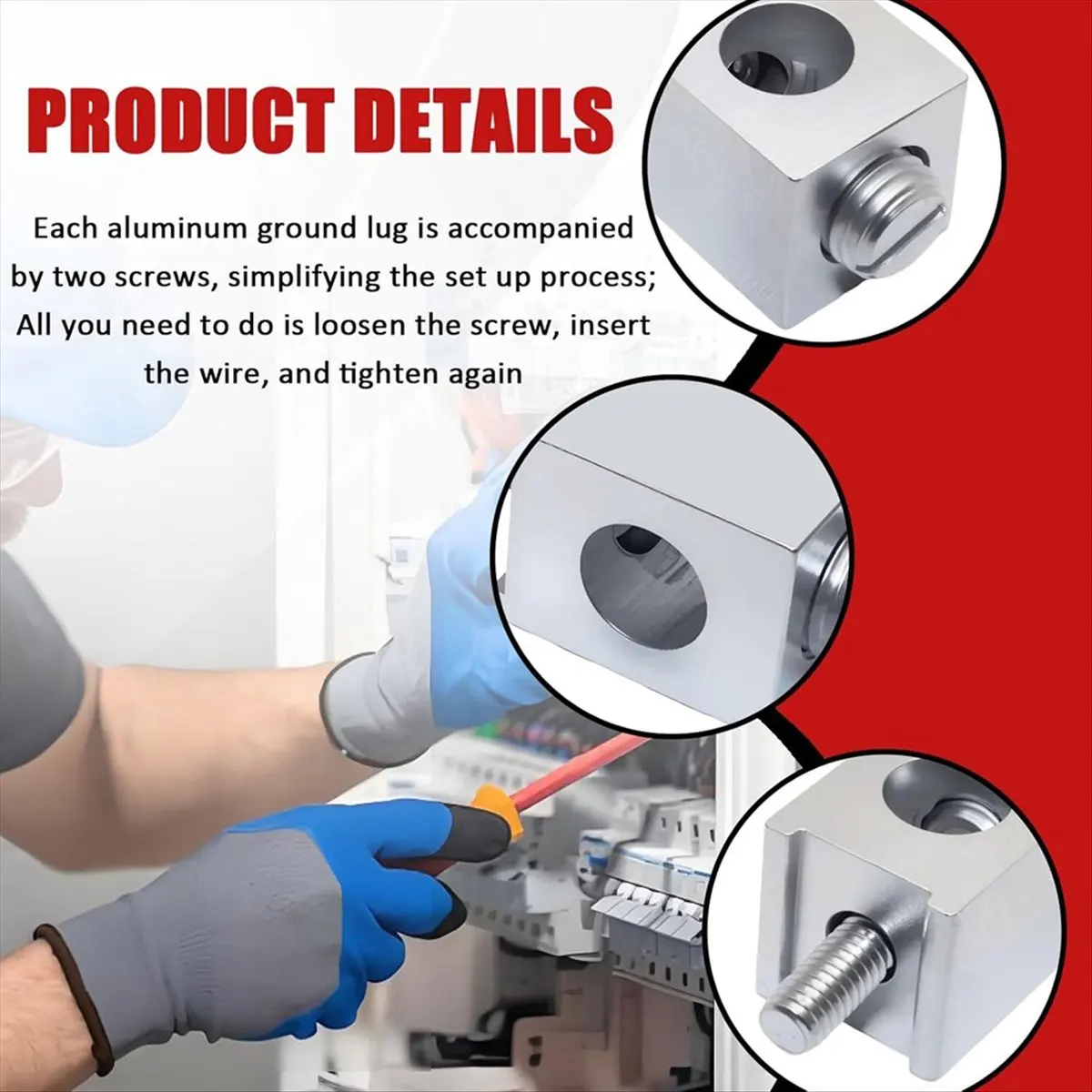 Reliable- 4 Pieces 4-2/0 Neutral Lug Kit Circuit Breaker Ground Lugs Aluminum Grounding Lugs Fit for Electrical Connections
Reliable- 4 Pieces 4-2/0 Neutral Lug Kit Circuit Breaker Ground Lugs Aluminum Grounding Lugs Fit for Electrical Connections
