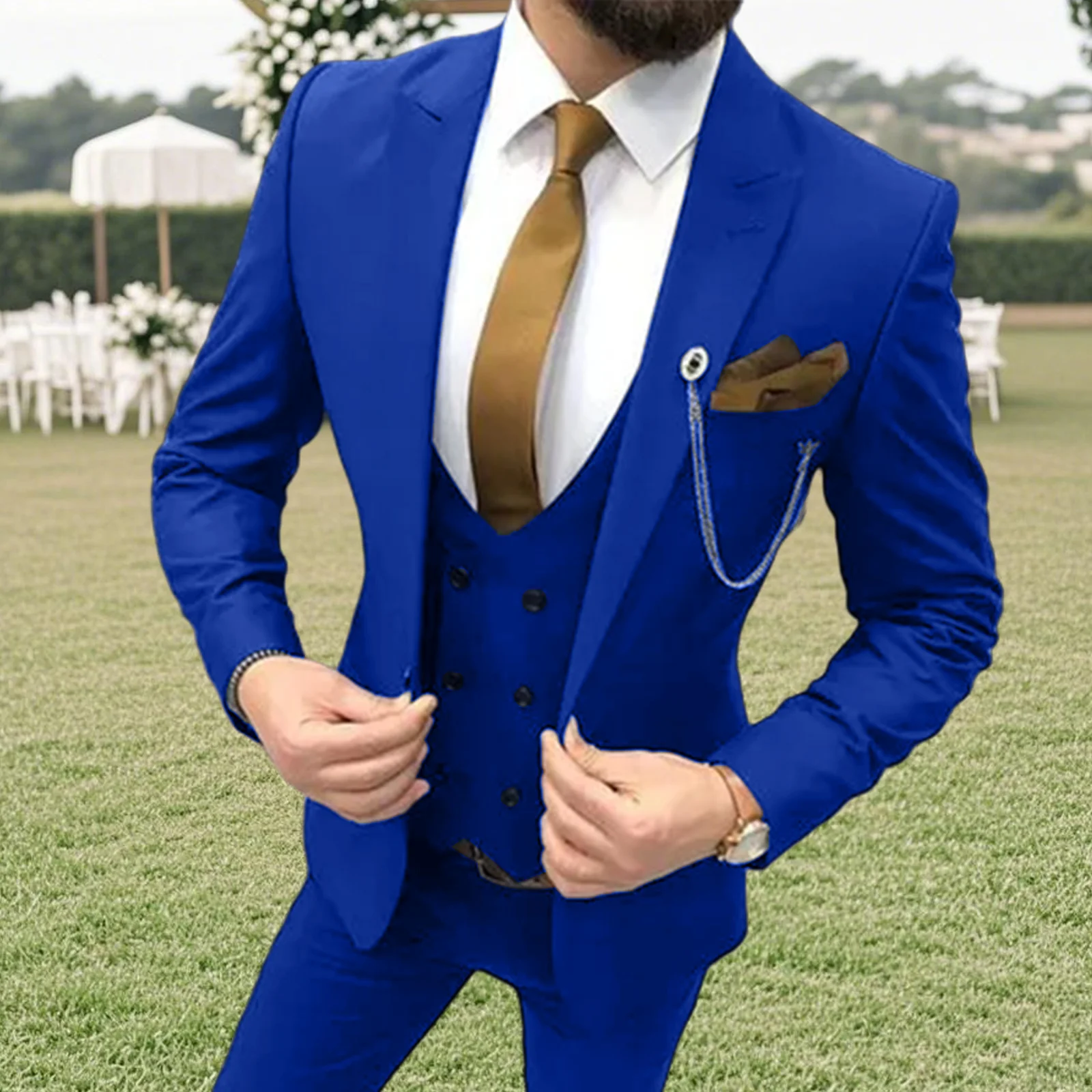AnnieBritney Wedding Blazers with Pants Slim Fit Peaked Lapel Solid Tuxedo 3 Piece Suit for Man Double Breasted Vest Masculinas
AnnieBritney Wedding Blazers with Pants Slim Fit Peaked Lapel Solid Tuxedo 3 Piece Suit for Man Double Breasted Vest Masculinas