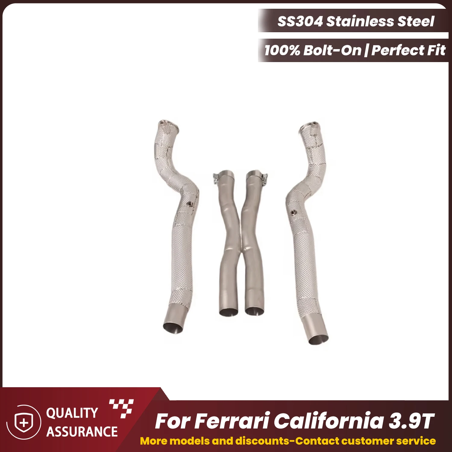 ECCF Sports Heat Shield Downpipe With X Pipe For Ferrari California 3.9T Aggressive Exhaust Sound High Flow Performance Upgrade
ECCF Sports Heat Shield Downpipe With X Pipe For Ferrari California 3.9T Aggressive Exhaust Sound High Flow Performance Upgrade