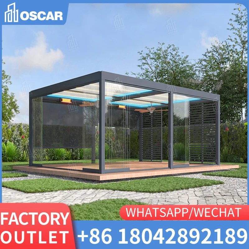 Customized Aluminum Roof Pergola Curtain Outdoor Motorized Zip Screen Roller Blinds Christmas Aluminum Alloy French Window
Customized Aluminum Roof Pergola Curtain Outdoor Motorized Zip Screen Roller Blinds Christmas Aluminum Alloy French Window