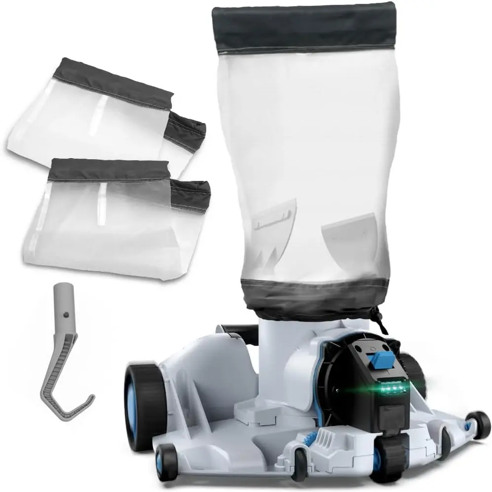 Automatic Leaf Robotic Pool Vacuum Cleaner Heavy‑Duty Pool Opening Heavy Debris 360° Ultra‑Wide Suction Inlet, 1.85‑Gal X-Large
Automatic Leaf Robotic Pool Vacuum Cleaner Heavy‑Duty Pool Opening Heavy Debris 360° Ultra‑Wide Suction Inlet, 1.85‑Gal X-Large