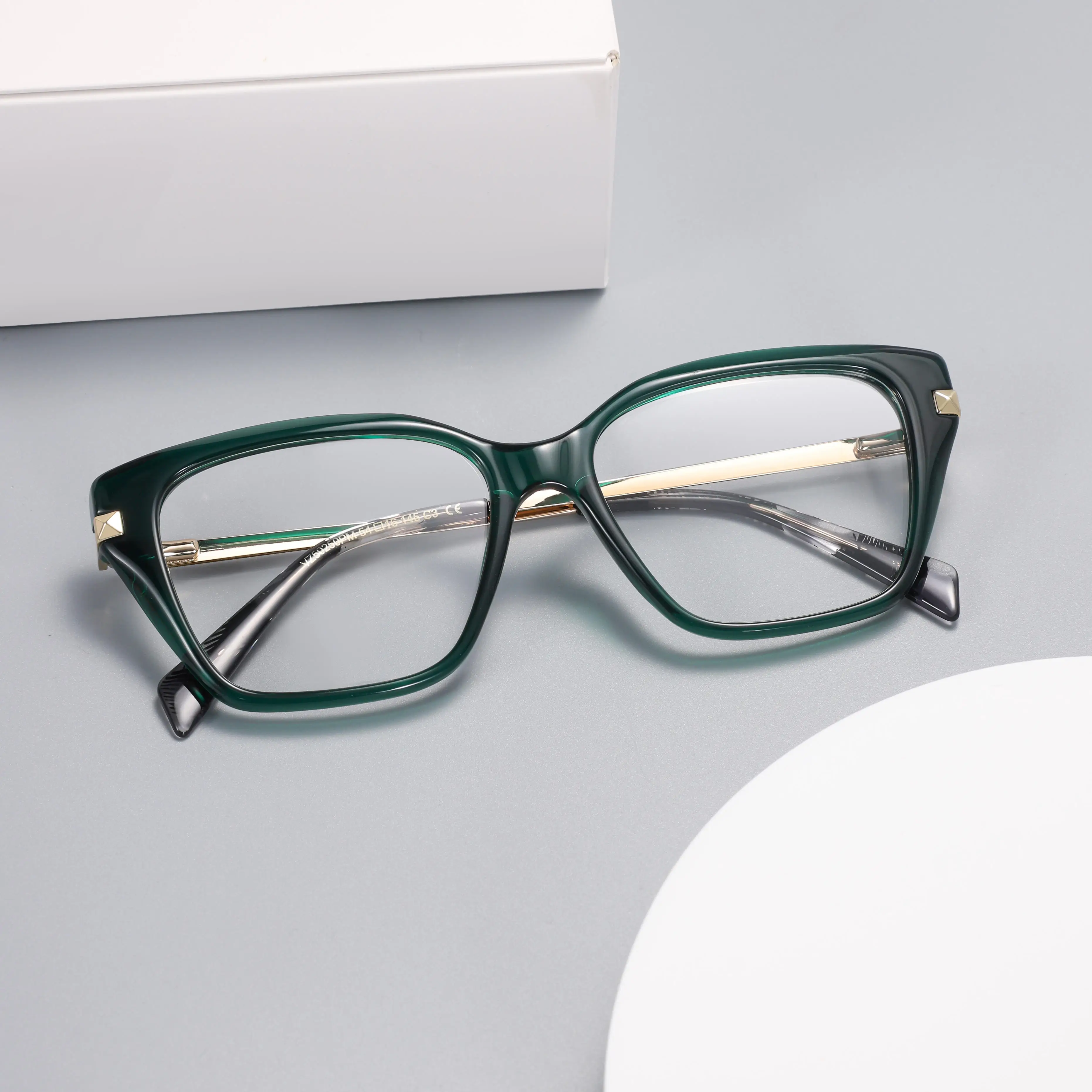 VZONE Cat Eye Acetate Mixed Metal Full Rim Eyeglass Frames Black Big Size Trendy Women Glossy
VZONE Cat Eye Acetate Mixed Metal Full Rim Eyeglass Frames Black Big Size Trendy Women Glossy