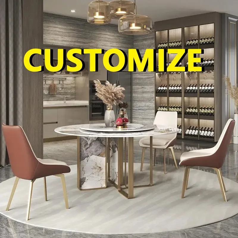Any Size Custom Modern Minimalist Natural Marble Round Dining Table Turntable Large Apartment Luxury Home Dining Furniture
Any Size Custom Modern Minimalist Natural Marble Round Dining Table Turntable Large Apartment Luxury Home Dining Furniture