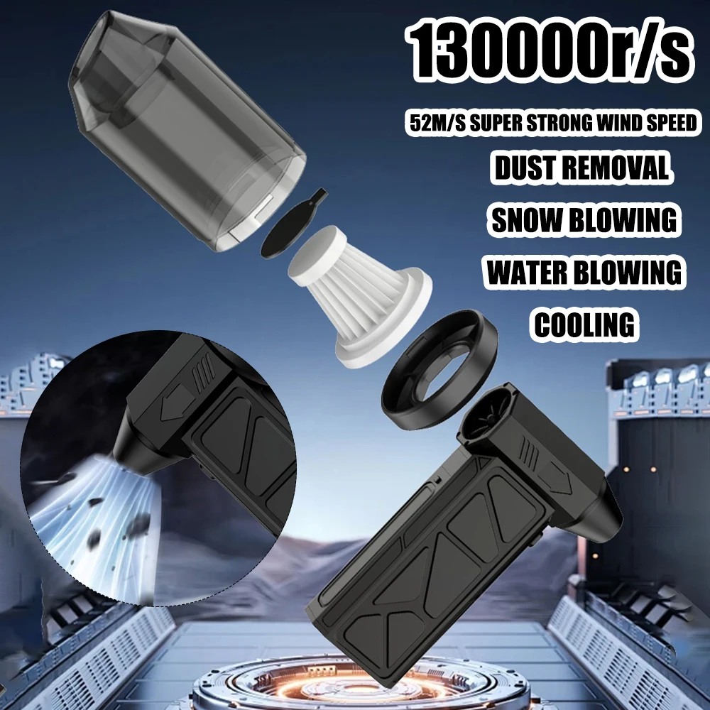 130000 RPM Brushless Motor Electric Turbo Jet Fan High-Speed Turbo Violent Fan USB Portable Car Dust Blower Electric Dryer
130000 RPM Brushless Motor Electric Turbo Jet Fan High-Speed Turbo Violent Fan USB Portable Car Dust Blower Electric Dryer