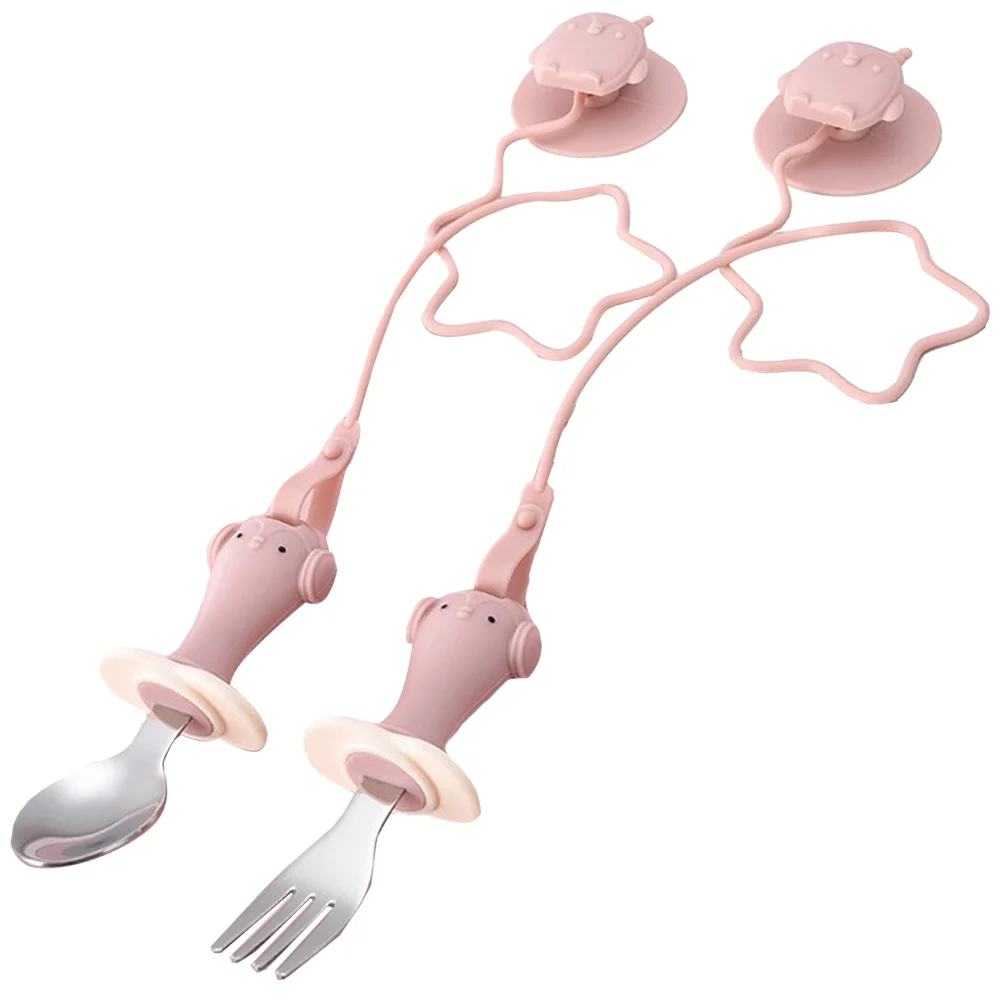 Toddler Dining Set Kids Spoons Forks Pink Silicone Baby Cutlery Anti Drop Chain Suction Cup Self Feeding Training
Toddler Dining Set Kids Spoons Forks Pink Silicone Baby Cutlery Anti Drop Chain Suction Cup Self Feeding Training