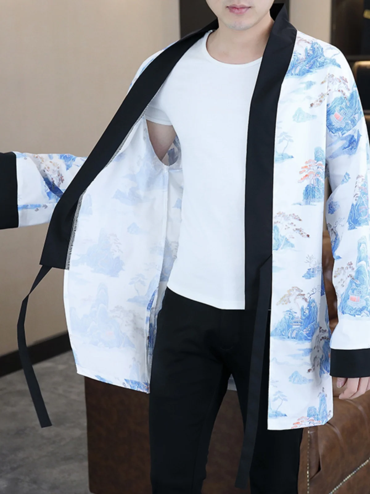 Ultra-Thin Summer Men's Ice Silk Sun Protection Windbreaker Coat Trendy Tang Costume Hanfu Medium-Length Faionable Jaet
Ultra-Thin Summer Men's Ice Silk Sun Protection Windbreaker Coat Trendy Tang Costume Hanfu Medium-Length Faionable Jaet