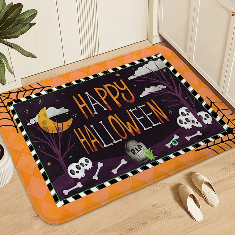 Happy Halloween Foot Mat Soft Bathmat Carpet for Bedroom Funny Doormat Entrance Door Washable Non-slip Kitchen Living Room Rug
Happy Halloween Foot Mat Soft Bathmat Carpet for Bedroom Funny Doormat Entrance Door Washable Non-slip Kitchen Living Room Rug