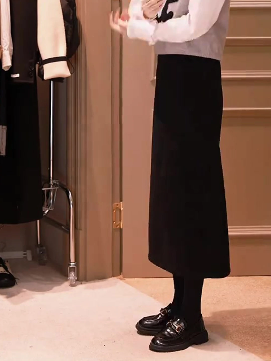 High Waist Straight Cut Bla Skirt Women's Autumn Ele Lady Sle Skirt Korean Version mat Faion
High Waist Straight Cut Bla Skirt Women's Autumn Ele Lady Sle Skirt Korean Version mat Faion