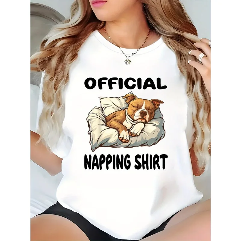 Женская футболка Y2K в стиле ретро с милым рисунком спящей собаки, удобный и дышащий черный свободный стильный повседневный топ для любителей домашних животных
Женская футболка Y2K в стиле ретро с милым рисунком спящей собаки, удобный и дышащий черный свободный стильный повседневный топ для любителей домашних животных