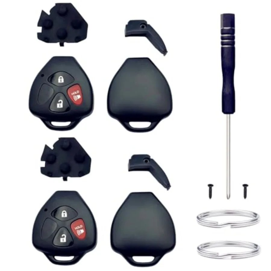Cutting NOT Required Key Fob Shell Replacement for Toyota 4Runner Matrix Rav4 Venza Yaris Scion iQ tC xB xD 3 Button Car Keyles
Cutting NOT Required Key Fob Shell Replacement for Toyota 4Runner Matrix Rav4 Venza Yaris Scion iQ tC xB xD 3 Button Car Keyles
