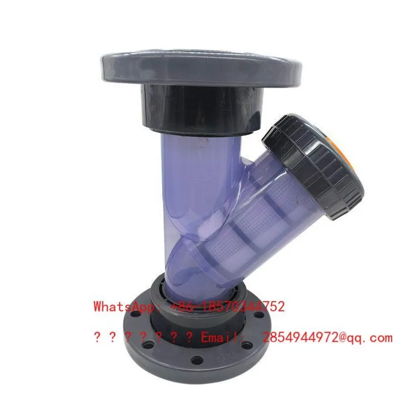 Filter Y-type Flange UPVC Plastic Thickened Corrosion-resistant Pipeline Filter Sewage Treatment Environmental Protection
Filter Y-type Flange UPVC Plastic Thickened Corrosion-resistant Pipeline Filter Sewage Treatment Environmental Protection