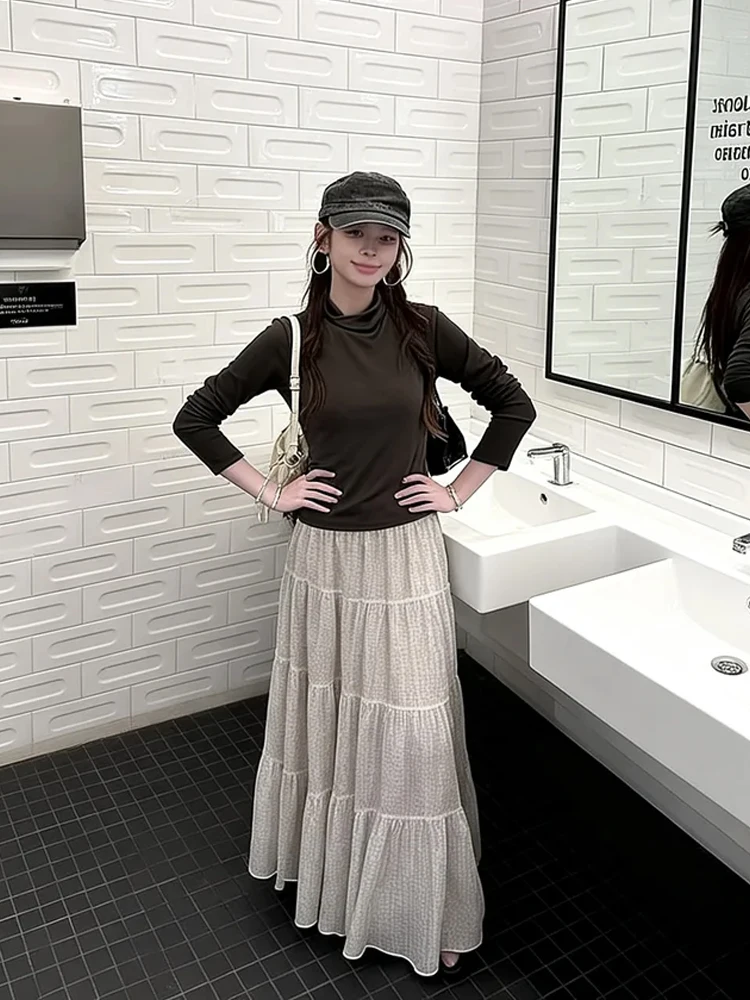 Korean Style Elastic Waist Asymmetrical Half Skirt Women's New Diagonal Pattern Loose Slimming A-Line Long Skirt
Korean Style Elastic Waist Asymmetrical Half Skirt Women's New Diagonal Pattern Loose Slimming A-Line Long Skirt