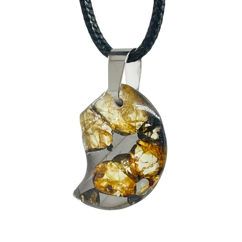 1.7g Seymchan Olive Meteorite manual Pendant Olive Meteorite Natural Olive Meteorite Necklace Pendant Specimen Collection- LB172
1.7g Seymchan Olive Meteorite manual Pendant Olive Meteorite Natural Olive Meteorite Necklace Pendant Specimen Collection- LB172