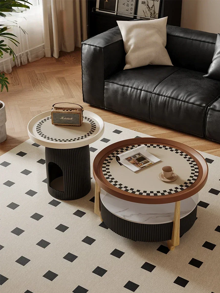 Medieval Round Coffee Table Combination Retro Solid Wood Small Apartment Coffee Table, Living Room, Store, Shopping Mall
Medieval Round Coffee Table Combination Retro Solid Wood Small Apartment Coffee Table, Living Room, Store, Shopping Mall