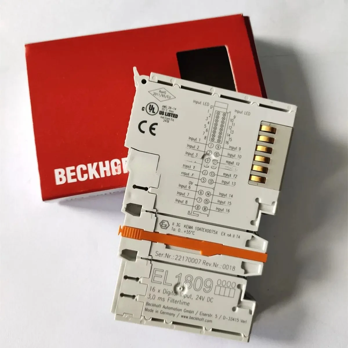 1PCS New Original BECKHOFF Modules EL1809 EL2809
1PCS New Original BECKHOFF Modules EL1809 EL2809