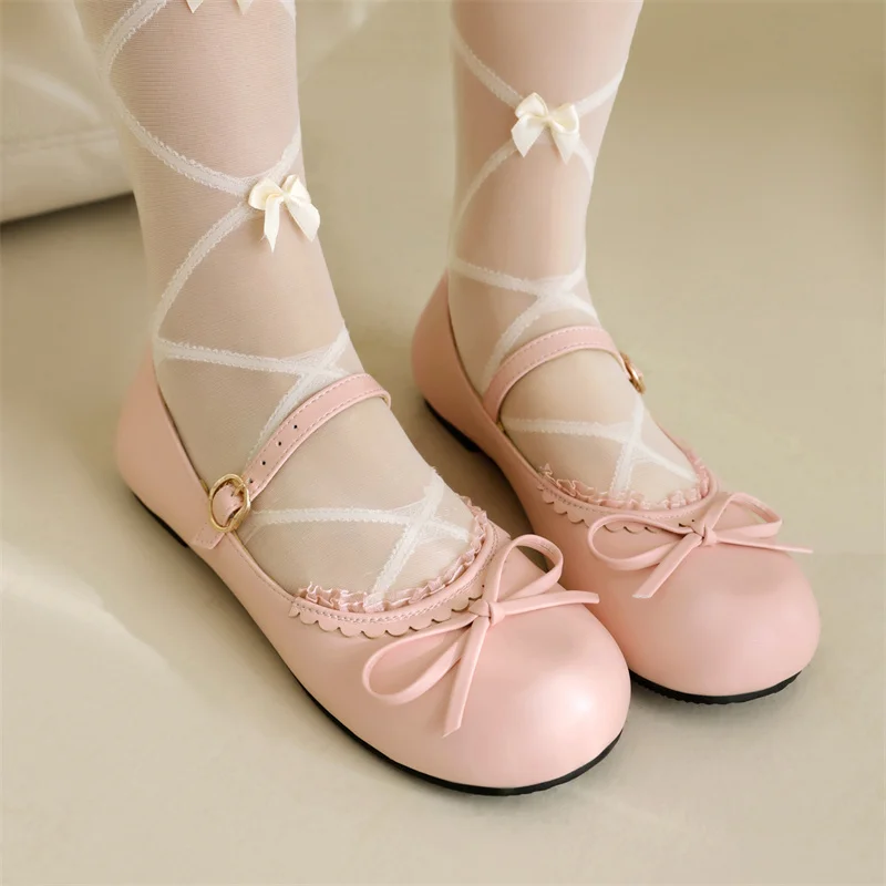 YQBTDL Sweet Lolita Cute Mary Jane Flats Dress Shoes Party Wedding for Girls Cosplay Party Flats with Bow White Pink Black 2026
YQBTDL Sweet Lolita Cute Mary Jane Flats Dress Shoes Party Wedding for Girls Cosplay Party Flats with Bow White Pink Black 2026