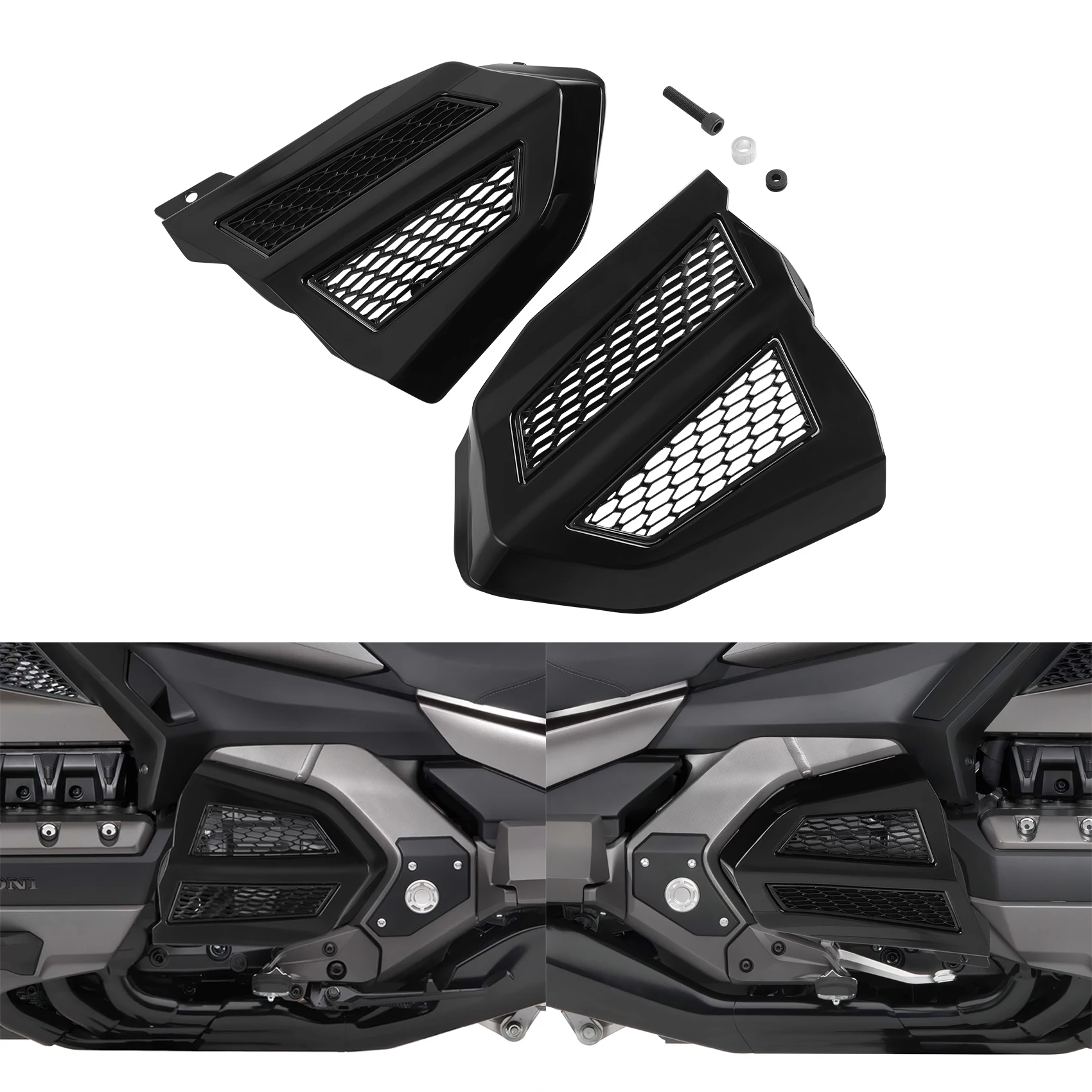 1 Pair Engine Transmission Covers For Honda Goldwing GL1800 F6B 2018-2023 Motorcycle Accessories Black/Chrome
1 Pair Engine Transmission Covers For Honda Goldwing GL1800 F6B 2018-2023 Motorcycle Accessories Black/Chrome
