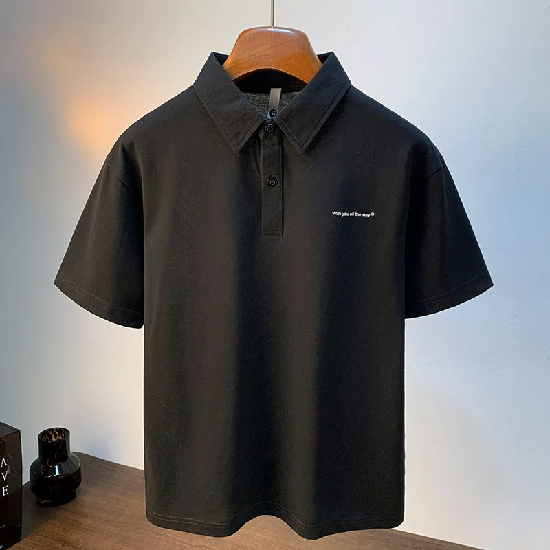 Polo shirt for men in summer 2025, short sleeved T-shirt, simple and fashionable to wear, loose five quarter sleeve pullover top
Polo shirt for men in summer 2025, short sleeved T-shirt, simple and fashionable to wear, loose five quarter sleeve pullover top