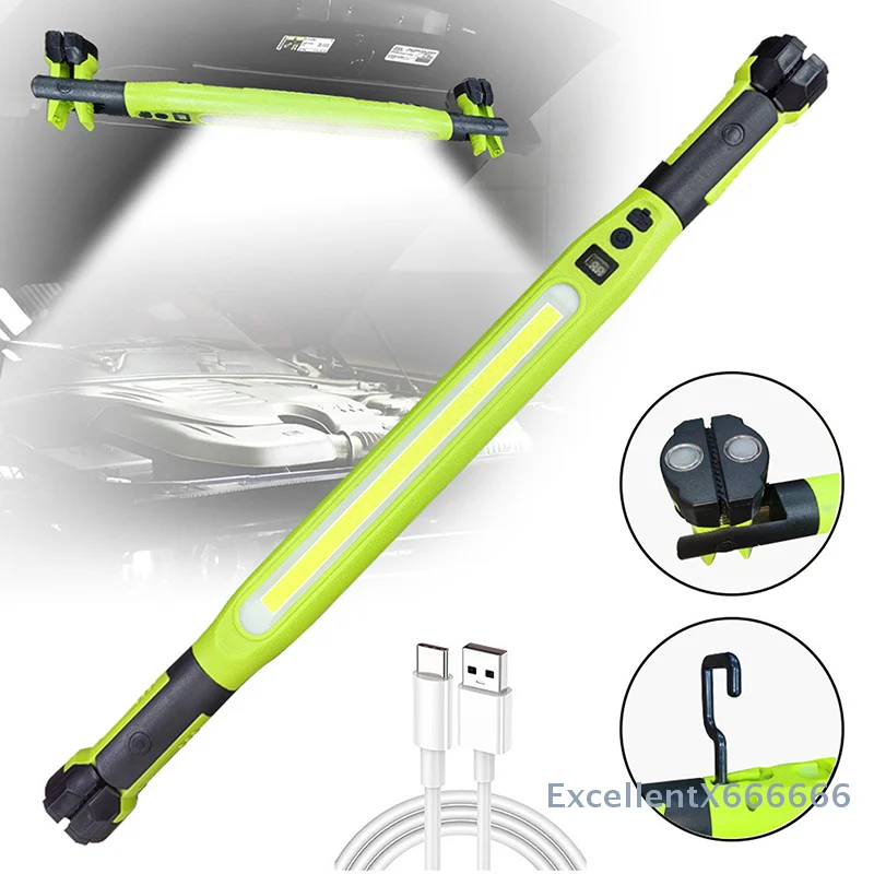 Durable LED Work Light; Rechargeable; Magnetic Hold Underhood Lighting; Hooks Included; Cordless Battery-Driven Flashlight
Durable LED Work Light; Rechargeable; Magnetic Hold Underhood Lighting; Hooks Included; Cordless Battery-Driven Flashlight
