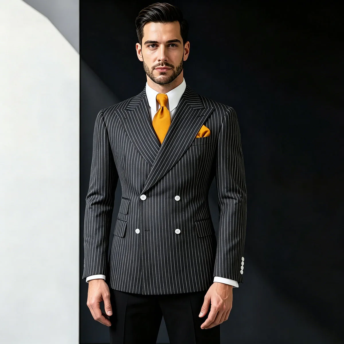 Customized High Quality Men Suits Ropa Hombre Peaked Lapel Groom Tuxedos Double-Breasted 2 Pieces Sets Male Party Prom Blazer
Customized High Quality Men Suits Ropa Hombre Peaked Lapel Groom Tuxedos Double-Breasted 2 Pieces Sets Male Party Prom Blazer