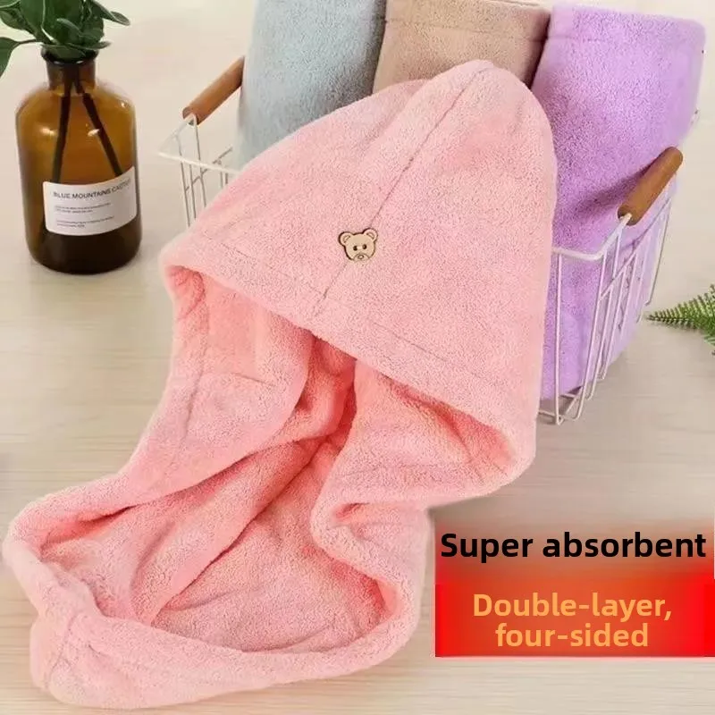 Thickened Embroidered Hair Towel Cap Super Absorbent Bath Cap Quick Dry Hairdressing Tool for Women Long Hair Drying Towel
Thickened Embroidered Hair Towel Cap Super Absorbent Bath Cap Quick Dry Hairdressing Tool for Women Long Hair Drying Towel