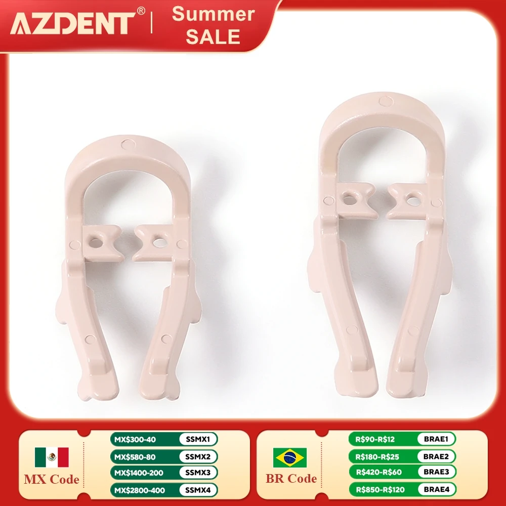 2PCS/Set AZDENT Dental Distal Extension Rubber Dam Clip Autoclavable Long Short Size Dentistry Teeth Repair Tools
2PCS/Set AZDENT Dental Distal Extension Rubber Dam Clip Autoclavable Long Short Size Dentistry Teeth Repair Tools
