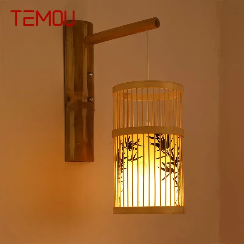 TEMOU Modern Bamboo Art Wall Lamp Bamboo Weaving Creative Living Room Restaurant Bedroom StudyTea Homestay LED Retro Wall Light
TEMOU Modern Bamboo Art Wall Lamp Bamboo Weaving Creative Living Room Restaurant Bedroom StudyTea Homestay LED Retro Wall Light