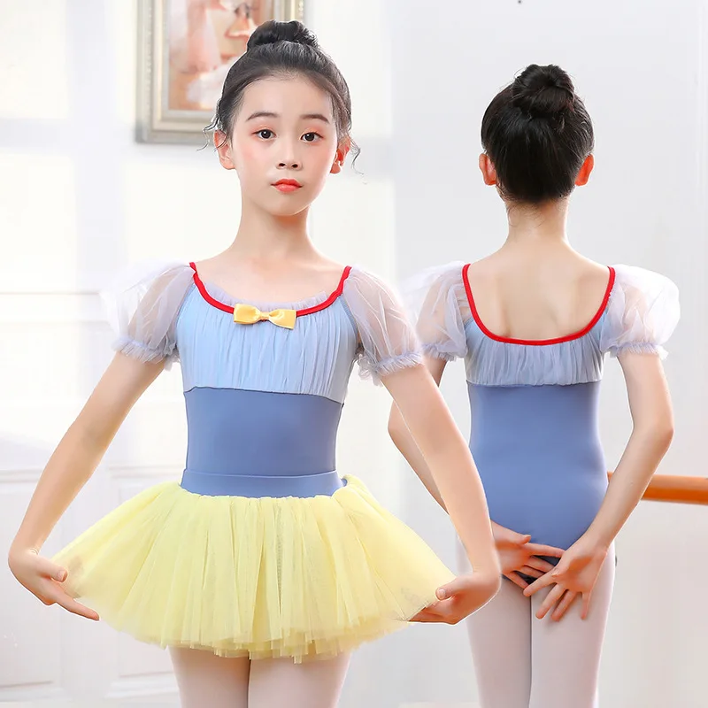 Fashion Children's Dance Snow White Dance Skirt Top Kindergarten Stage Performance Tops Short-sleeved Split Ballet Sarongs
Fashion Children's Dance Snow White Dance Skirt Top Kindergarten Stage Performance Tops Short-sleeved Split Ballet Sarongs