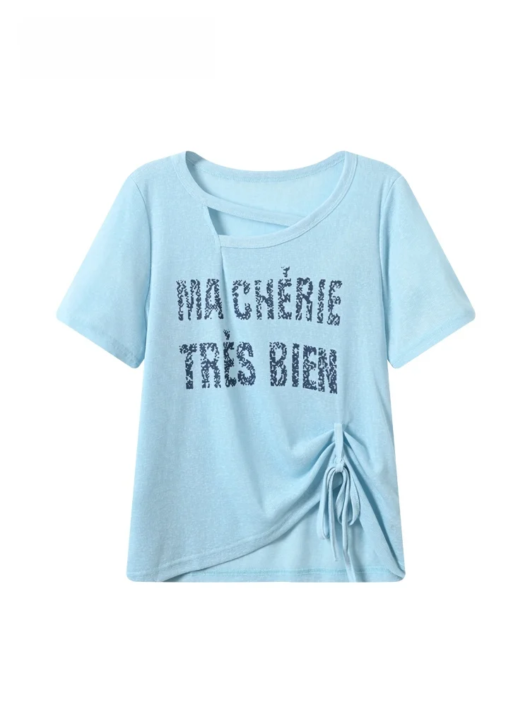 plus Size Women's Short Sleeve T-Shirt Summer New Style Cara CLUB Big Code Design Slimming Trendy Shoulder Appropriate Top
plus Size Women's Short Sleeve T-Shirt Summer New Style Cara CLUB Big Code Design Slimming Trendy Shoulder Appropriate Top
