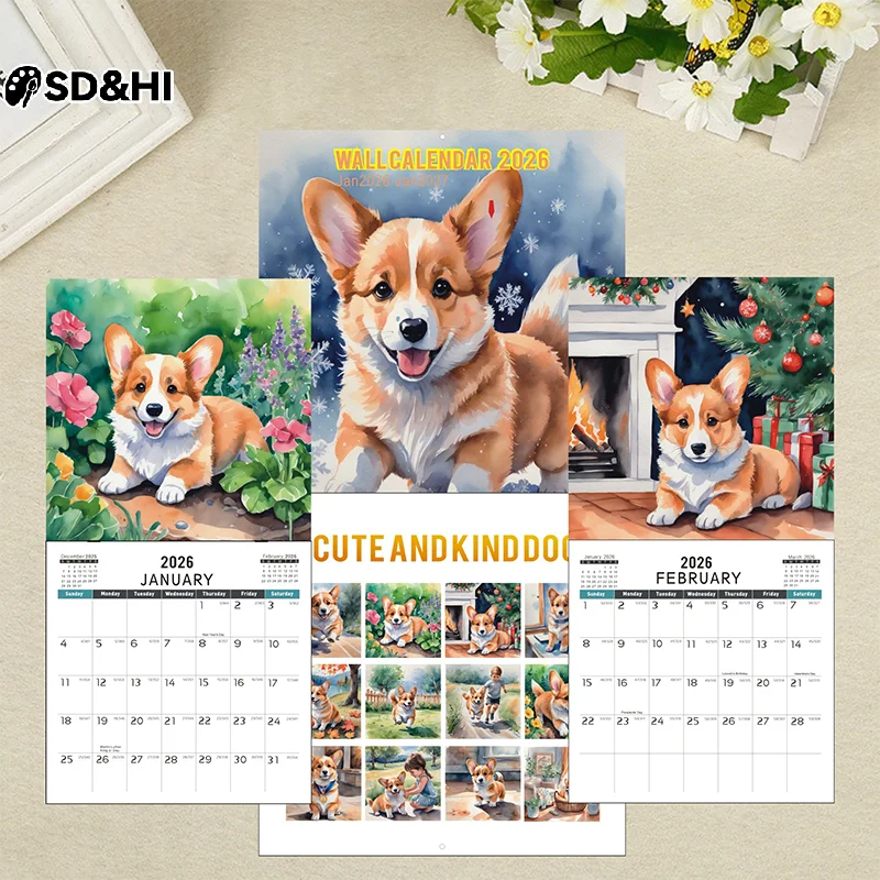 Cartoon Dog Wall Calendar 2026 Monthly Hangable Wall Calendar Corgi Dog Design Monthly 12 Month Family Organizer Calendar
Cartoon Dog Wall Calendar 2026 Monthly Hangable Wall Calendar Corgi Dog Design Monthly 12 Month Family Organizer Calendar